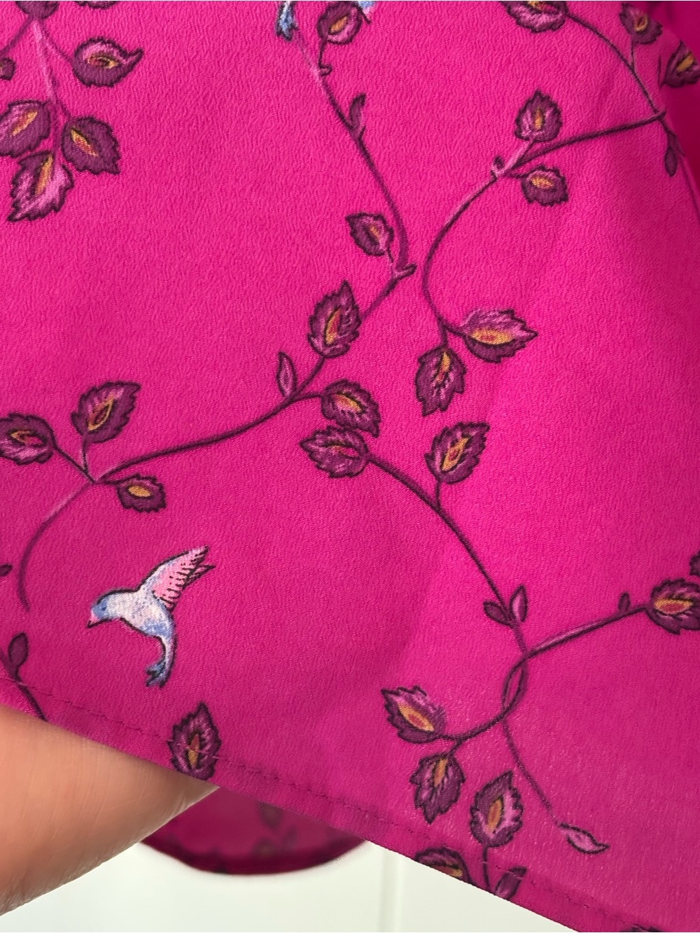 Ava & Viv Pink Floral V-Neck Long Sleeve Tunic - Picture 6 of 7